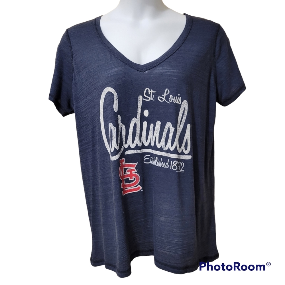 MLB (Soft as a Grape) blue STL Cardinals t-shirt.  Size 1X.